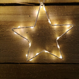 Samuel Alexander 1.2M X 1.2M Light Up Star Pin Wire Christmas Curtain Lights With 303 Warm White Leds - thumbnail 3