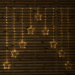 Samuel Alexander 1.2M X 1.2M Light Up Star Pin Wire Christmas Curtain Lights With 303 Warm White Leds - thumbnail 8