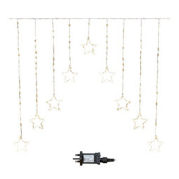 Samuel Alexander 1.2M X 1.2M Light Up Star Pin Wire Christmas Curtain Lights With 303 Warm White Leds - thumbnail 9