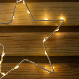 Samuel Alexander 1.2M X 1.2M Light Up Star Pin Wire Christmas Curtain Lights With 303 Warm White Leds - thumbnail 6