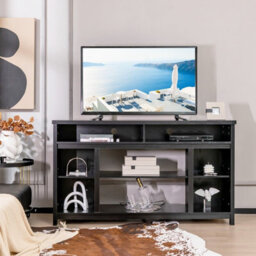 Gainoom 147Cm Tv Stand For Tvs Up To 65 Inch Media Console Table W/ Adjustable Shelf - thumbnail 3