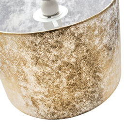 Happy Homewares Modern Designer Gold Foil Effect 10 Lamp Shade For Table Or Ceiling Use - thumbnail 5