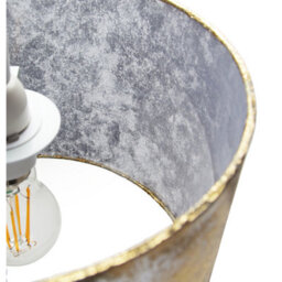 Happy Homewares Modern Designer Gold Foil Effect 10 Lamp Shade For Table Or Ceiling Use - thumbnail 4