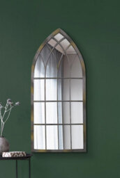 Mirroroutlet The Somerley Rustic Metal Arched Decorative Mirror 115Cm X 50Cm - thumbnail 5