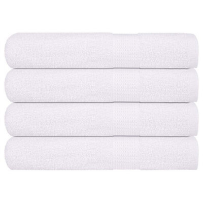 Berkfield Sauna Towels 4 Pcs White 80X200 Cm 360 Gsm 100% Cotton - image 1