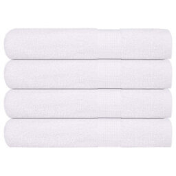 Berkfield Sauna Towels 4 Pcs White 80X200 Cm 360 Gsm 100% Cotton - thumbnail 1