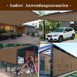 Brown 3X3M Shade Sail 80% Uv Protection - thumbnail 5