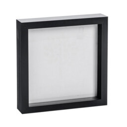 "Nicola Spring 8 X 8"" Photo Frame - Black - 3D Photo Frame Picture Frame Box Portrait Display Case (22.5 X 22.5Cm)" - thumbnail 1