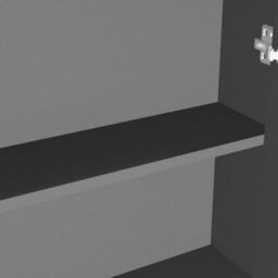 Vidaxl Bathroom Mirror Cabinet 60X15X75 Cm Mdf Anthracite - thumbnail 7