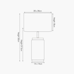 Pacific Lifestyle Set Of 2 Carrara Marble Effect Ceramic Table Lamp - thumbnail 2