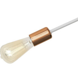 Luminosa Lighting Luminosa Oxford Multi Arm Semi Flush Ceiling Light White, Copper 38Cm - thumbnail 3