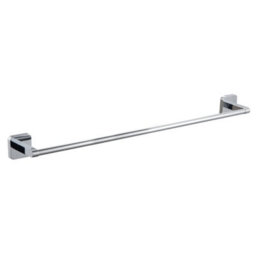 Single Towel Bar Straight Rail Modern Wall Mounted Holder Bathroom 600mm - thumbnail 1