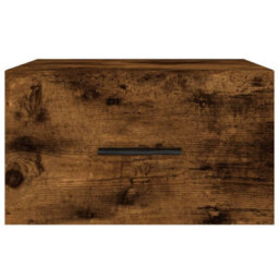 Berkfield Durable Wall-Mounted Bedside Cabinet Smoked Oak 35X35X20 Cm - thumbnail 5