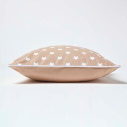 Homescapes Cotton Beige Stars Cushion Cover, 30 X 50 Cm - thumbnail 3