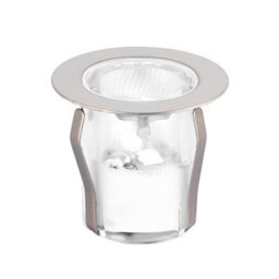 Luminosa Lighting Luminosa Ikon Round Outdoor Integrated Led 30mm Kit Ip67 0.15W Polished Stainless Steel & Clear Pc - thumbnail 3