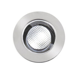 Luminosa Lighting Luminosa Ikon Round Outdoor Integrated Led 30mm Kit Ip67 0.15W Polished Stainless Steel & Clear Pc - thumbnail 2