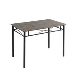 Mcc Direct Dining Table And 4 Chairs Set With Metal Frame Silvia Range - Brown - thumbnail 4