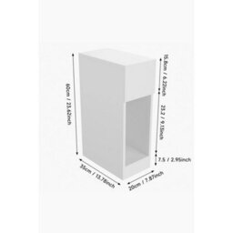 1 Drawer-White Narrow Cabinet Tables White Slim Bedside Table Nightstand With Shelf Drawer 60Cm - thumbnail 2