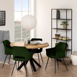 Furniture To Go Newcastle Tall Bookcase With 5 Shelves In Matt Black - thumbnail 5