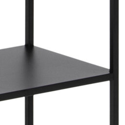 Furniture To Go Newcastle Tall Bookcase With 5 Shelves In Matt Black - thumbnail 8