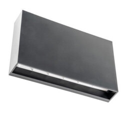CGC Lighting Cgc Donna Black Slim Led Outdoor Wall Light Up And Down 4000K Natural White Ip65 - thumbnail 7