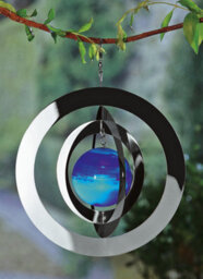 Home 2 Garden Modern Solar Saturn Wind Spinner - thumbnail 2