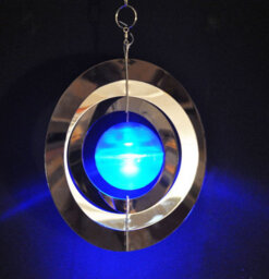 Home 2 Garden Modern Solar Saturn Wind Spinner - thumbnail 3
