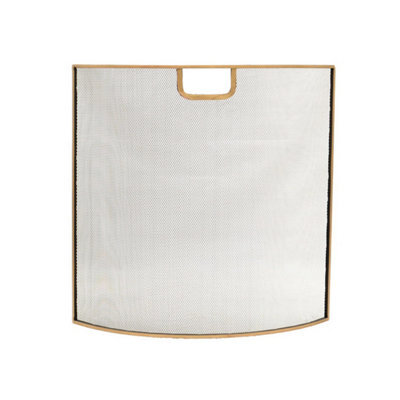 Ivyline Iron Fire Screen In Brass H61Cm W61Cm - image 1