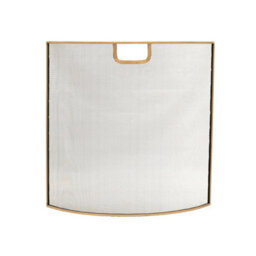 Ivyline Iron Fire Screen In Brass H61Cm W61Cm