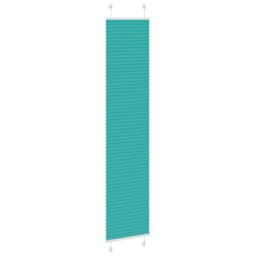 Berkfield Pleated Blind Petrol Green 45X200 Cm Fabric Width 44.4 Cm Polyester - thumbnail 3