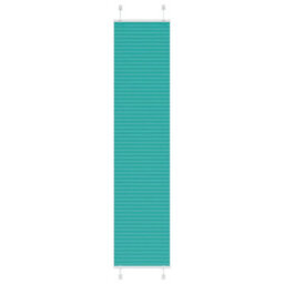 Berkfield Pleated Blind Petrol Green 45X200 Cm Fabric Width 44.4 Cm Polyester - thumbnail 1