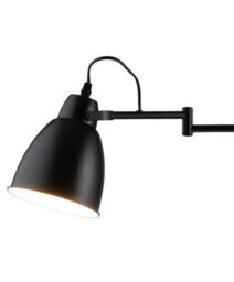 Lighting Supermarket Noir Industrial Adjustable Swing Arm Black Table Desk Lamp - thumbnail 3