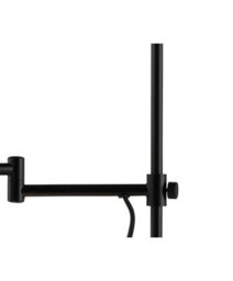 Lighting Supermarket Noir Industrial Adjustable Swing Arm Black Table Desk Lamp - thumbnail 4