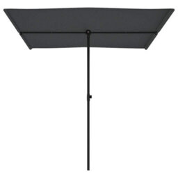 Walplus Garden Parasol With Aluminium Pole 2X1.5 M Anthracite - thumbnail 4