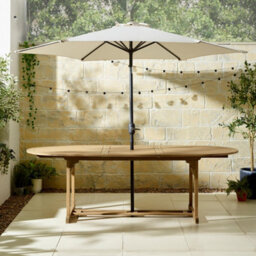 Furniturebox Uk Vertical Cream Garden Parasol Only (No Base) - thumbnail 3