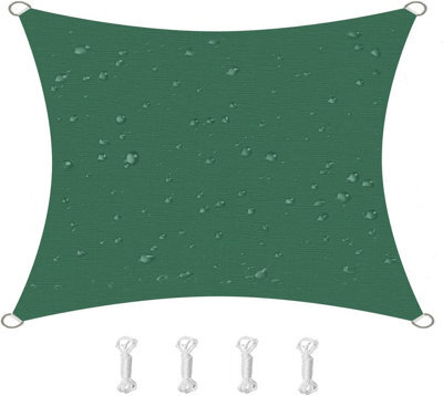 Green 2X2M Shade Sail Waterproof Uv Resistant - image 1