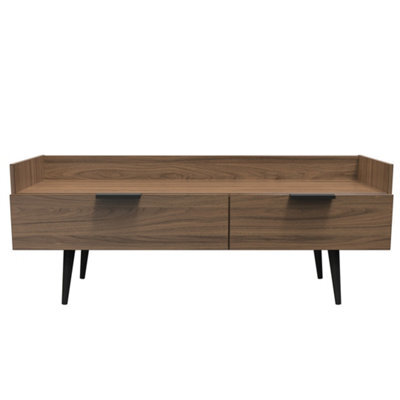 Fuji 2 Drawer Tv Unit In Carini Walnut (Ready Assembled) - image 1