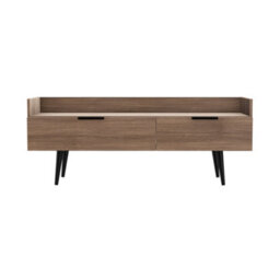 Fuji 2 Drawer Tv Unit In Carini Walnut (Ready Assembled) - thumbnail 6