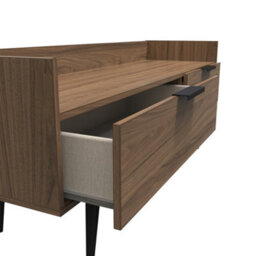 Fuji 2 Drawer Tv Unit In Carini Walnut (Ready Assembled) - thumbnail 5