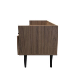 Fuji 2 Drawer Tv Unit In Carini Walnut (Ready Assembled) - thumbnail 2