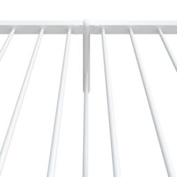 Berkfield Metal Bed Frame With Headboard And Footboard White 107X203 Cm - thumbnail 8