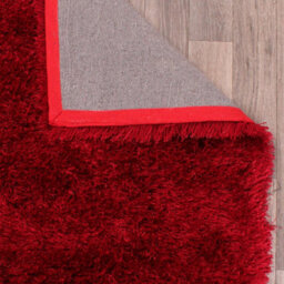 Red Plain Shaggy Handmade Plain Sparkle Rug For Bedroom & Living Room-80Cm X 150Cm - thumbnail 7