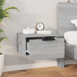 Vidaxl Wall-Mounted Bedside Cabinets 2 Pcs Grey Sonoma 34X30X20 Cm - thumbnail 9