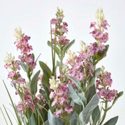 Homescapes Artificial Pink Handcrafted Lavender Plant In Decorative Metallic Ceramic Pot, 66 Cm - thumbnail 4