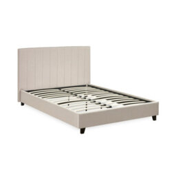 Oakham Hazel Oatmeal Linen Upholstered Bed Frame -  Small Double (120Cm) - thumbnail 1