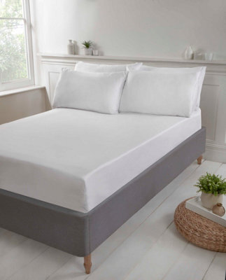 "Rapport Home Ph Cotton Fitted Sheets (16"") White"