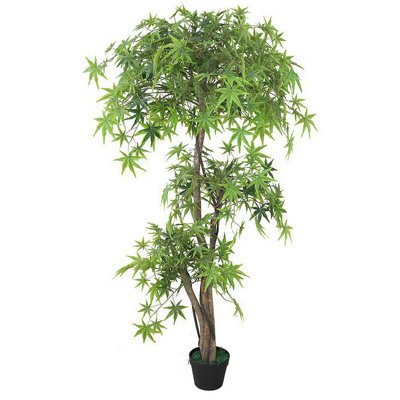 Leaf 150Cm Artificial Japanese Maple Tree Green - image 1