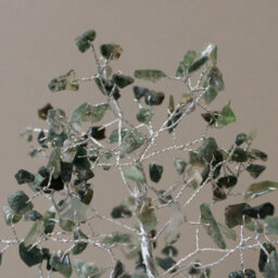 Serenityy Gemstone Tree With Orgonite Base - 160 Moss Agate Stones - Green Decorative Crystal Ornament - thumbnail 2