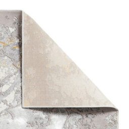 Grey Gold Abstract Modern Easy To Clean Rug For Dining Room-160Cm X 220Cm - thumbnail 7