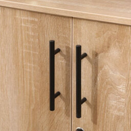 MMT Funiture Designs mmt Office Storage Cabinet 2 Door Locking Wooden Cupboard - Sonoma Oak - thumbnail 9
